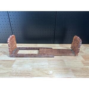 Vintage Ornate Wood Carved Sheeshan Wood Book Holder Expandable beautiful